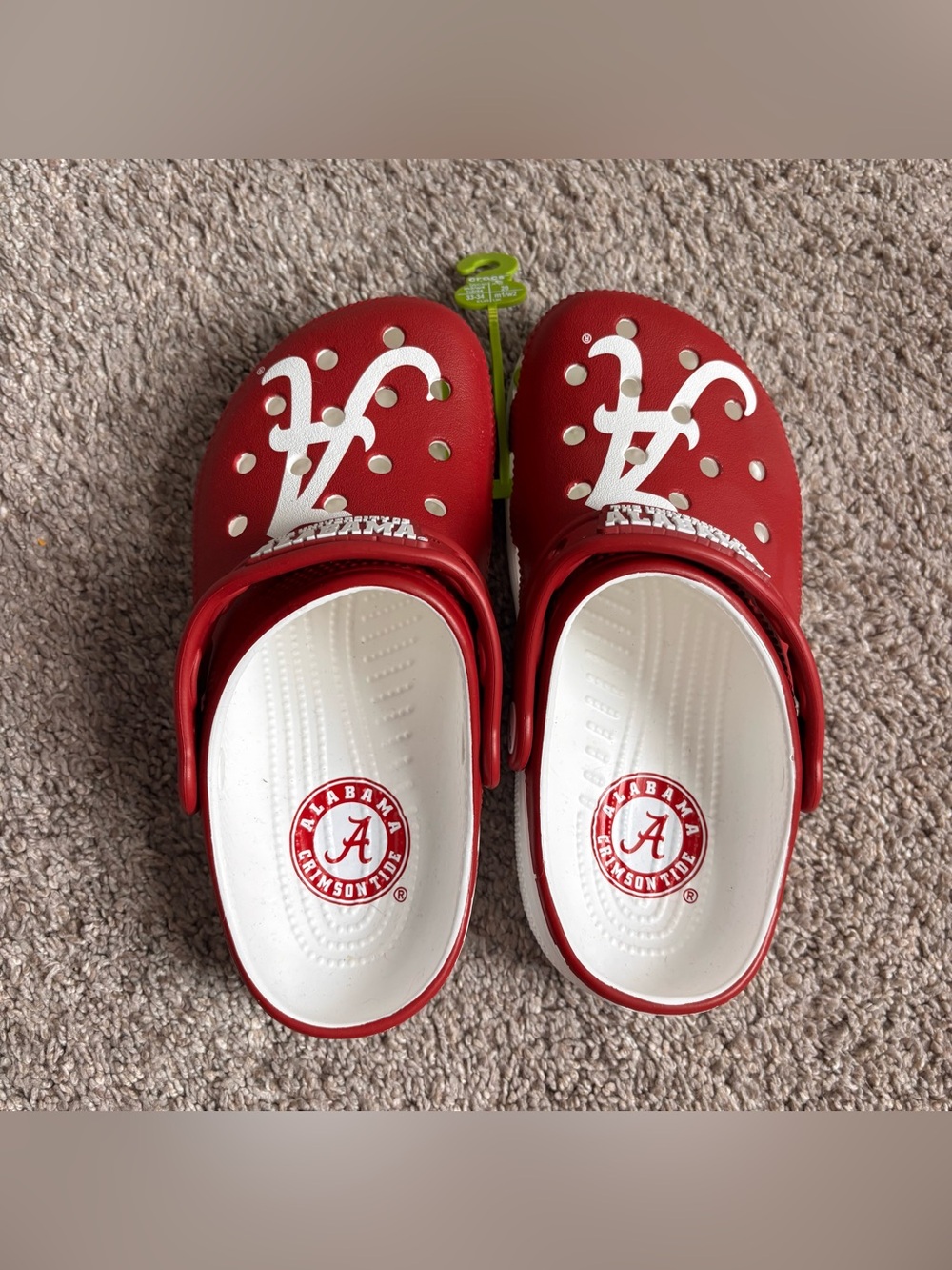 NWT Crocs University Alabama Crimson Tide Classic Clog J2